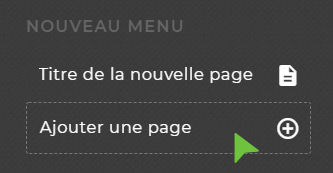 Capture : créer un menu